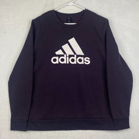 Adidas Golf Sweater Adult Large Purple Crewneck Pullover Sweatshirt Logo Casual - Picture 1 of 8